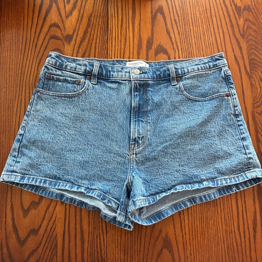Abercrombie & Fitch Light Blue Denim Jean Shorts